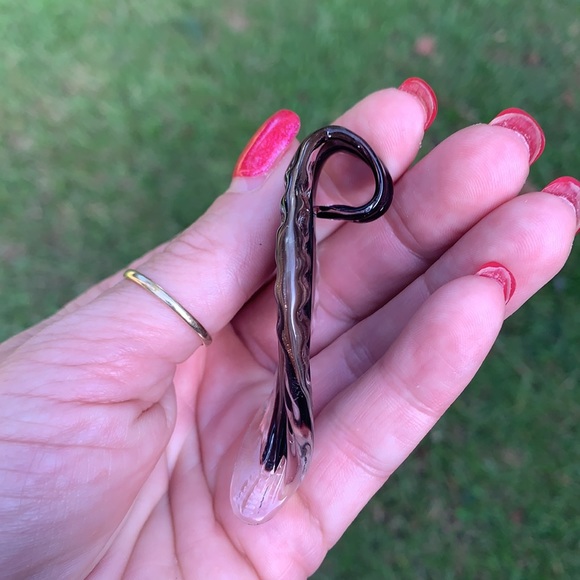 Large Dichroic Swirl Glass Pendant - Picture 7 of 17